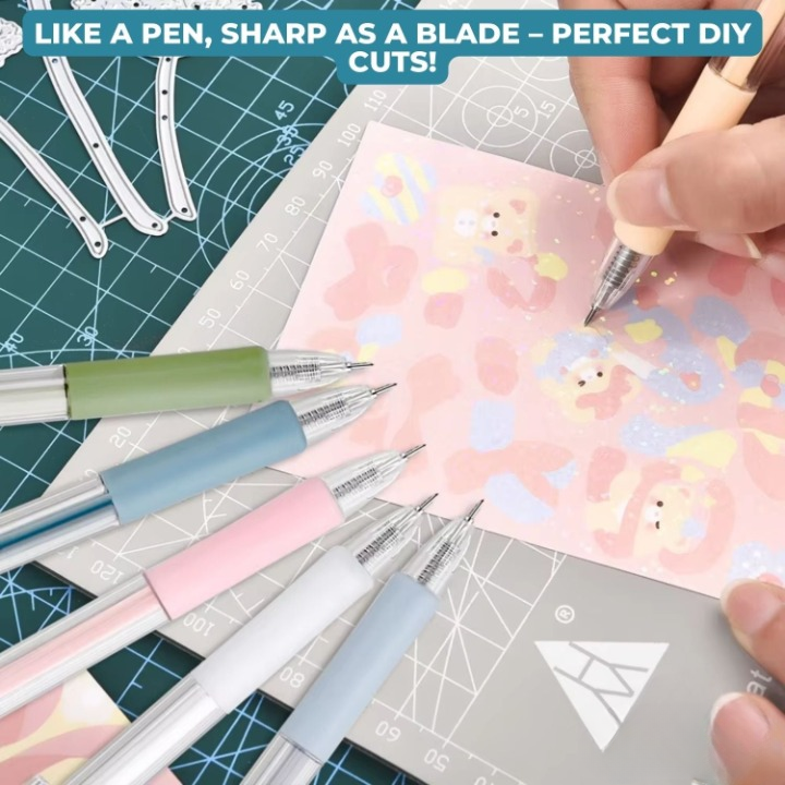 Präzisions-Schneide-Stift mit 360°-Drehklinge – 6er-Set Zorenza