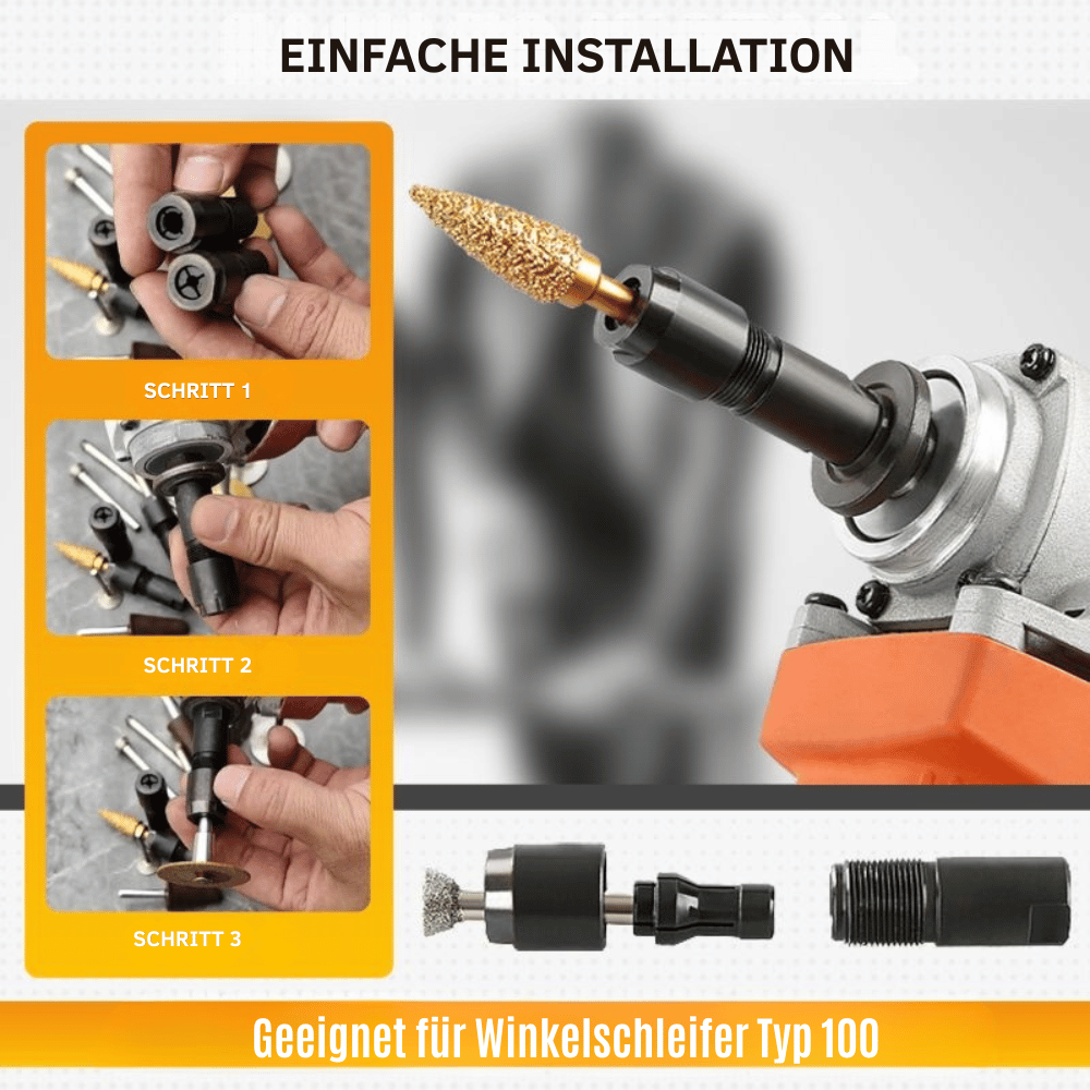 Winkelschleifer-Adapter für Schleifen, Polieren und Schneiden -    Zorenza