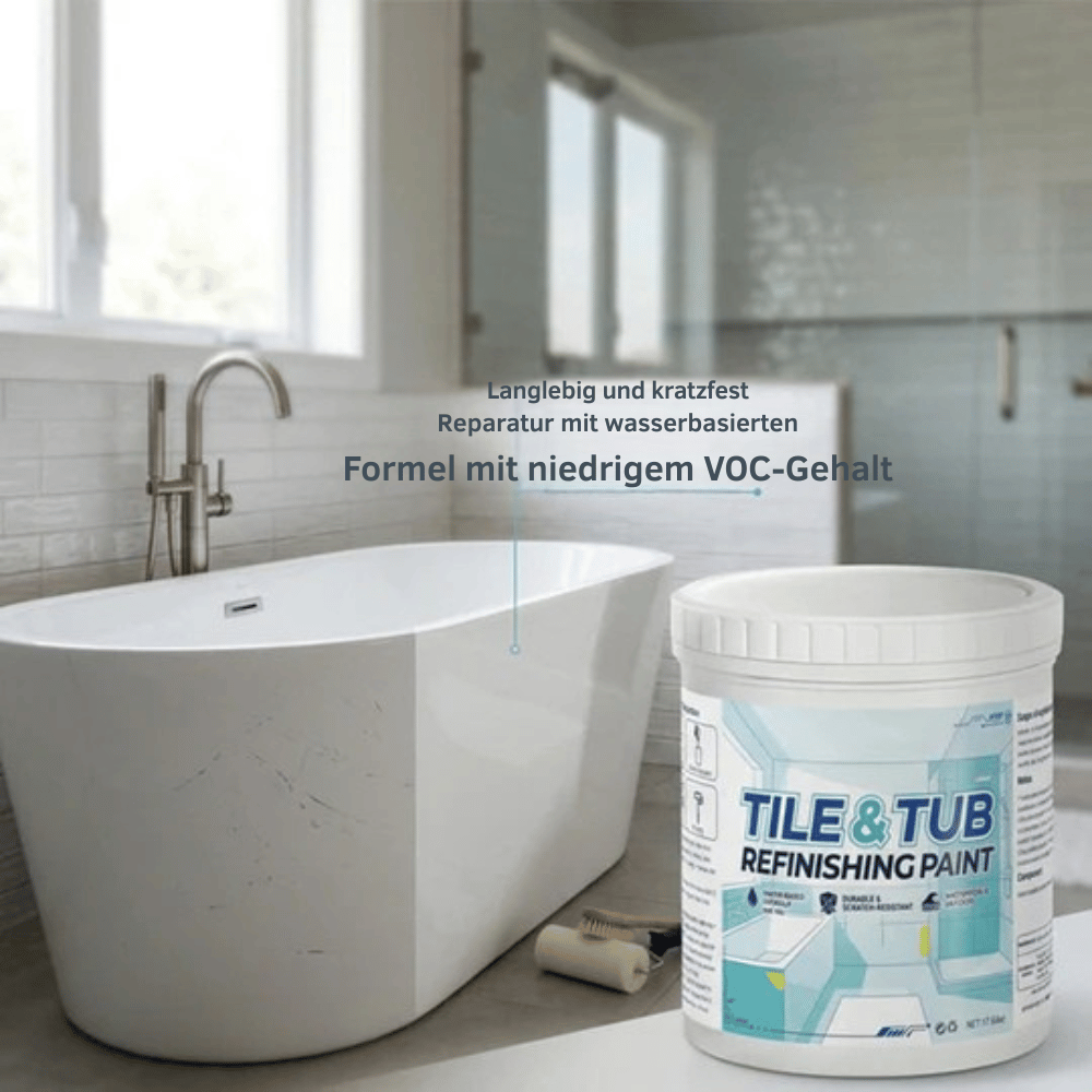 Fliesenfarbe & Badewannenfarbe – wasserdicht und kratzfest -    Zorenza