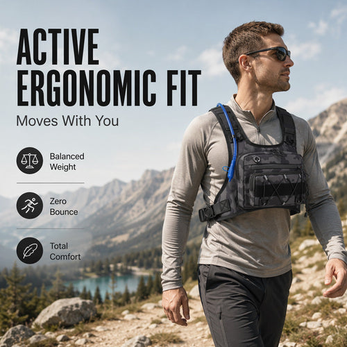 Brusttasche mit ergonomischem Tragesystem -    Zorenza