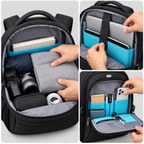 Laptoprucksack Wasserdicht mit USB-Anschluss -    Zorenza