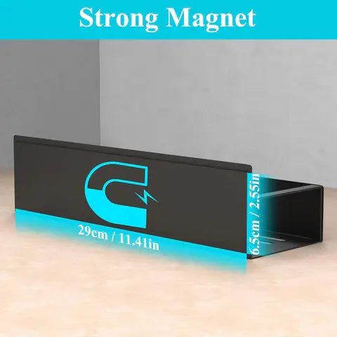 4-teiliges Magnetisches Gewürzregal – Pulverbeschichtetes Metall, Werkzeugfrei Zorenza