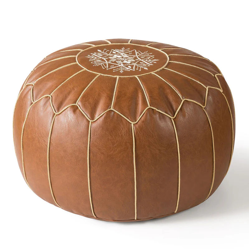 Pouf mit Stauraum und Handstickerei -    Zorenza