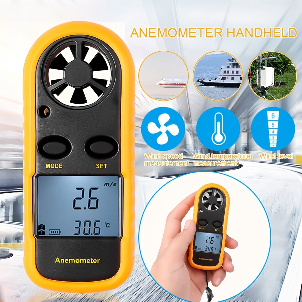 Windmessgerät Digital mit LCD-Display für Outdoor-Aktivitäten -    Zorenza