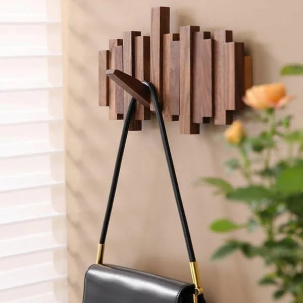 Holz-Wandhaken Piano-Stil – Ordnung für Jacken, Taschen & Accessoires -    Zorenza