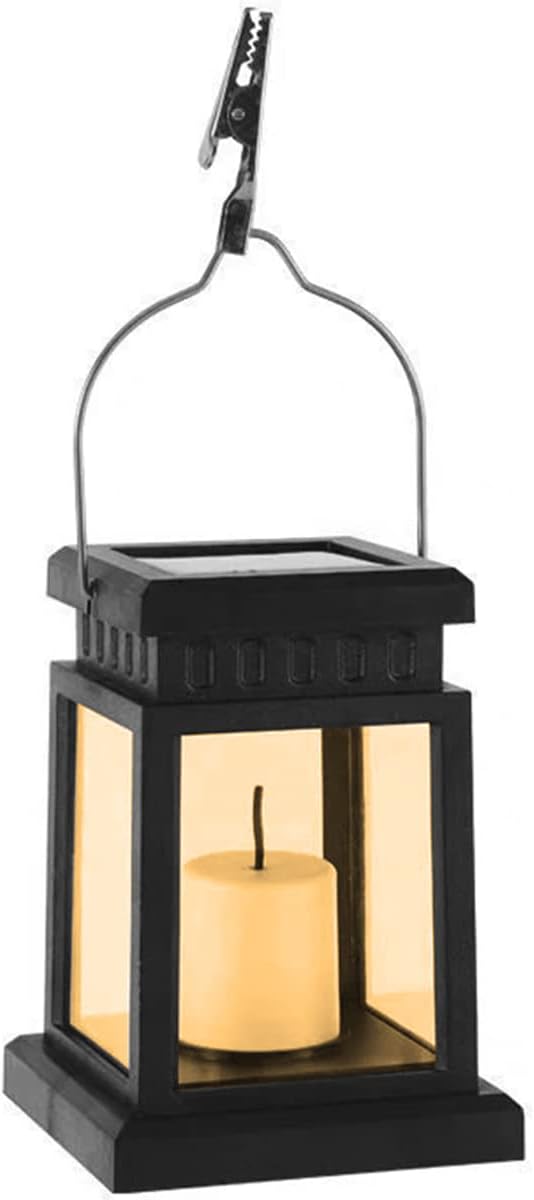 Solar-Kerzenlaterne mit LED-Flackerlicht für Garten und Balkon -    Zorenza