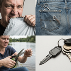 Multifunktions-Taschenschere aus Edelstahl, klappbar -    Zorenza