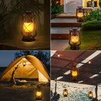 Solar LaternenVintage mit flackerndem LED-Licht -    Zorenza