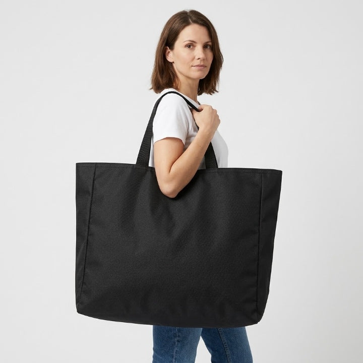 Faltbare Reisetasche Wasserabweisend, 4 Größen (S–XL), Schwarz/Blau -    Zorenza