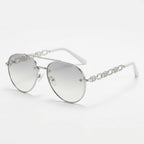 Sonnenbrille mit Kettendetail – Polarisiert mit UV400-Schutz -    Zorenza