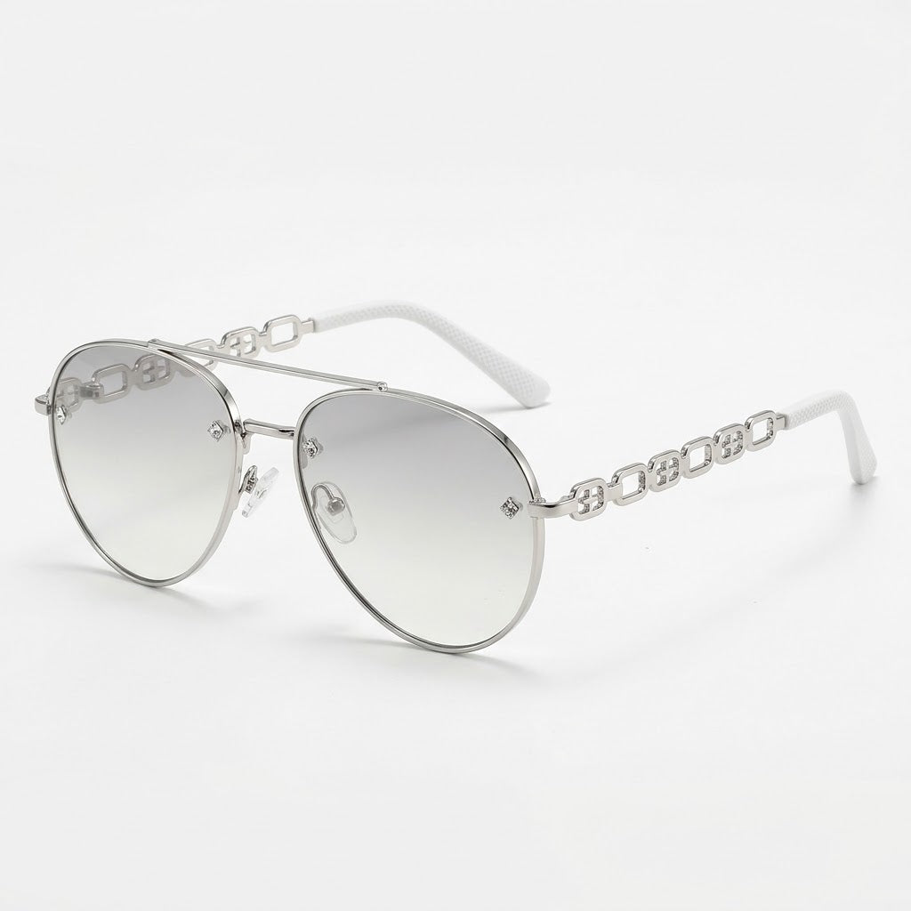 Sonnenbrille mit Kettendetail – Polarisiert mit UV400-Schutz -    Zorenza