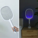 Elektrische Fliegenklatsche mit Moskito-Lampe – 2-in-1 USB Aufladbar -    Zorenza