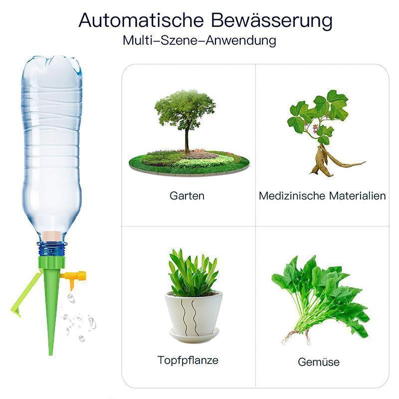 Pflanzenbewässerung mit Flaschenadapter und Regelventil -    Zorenza