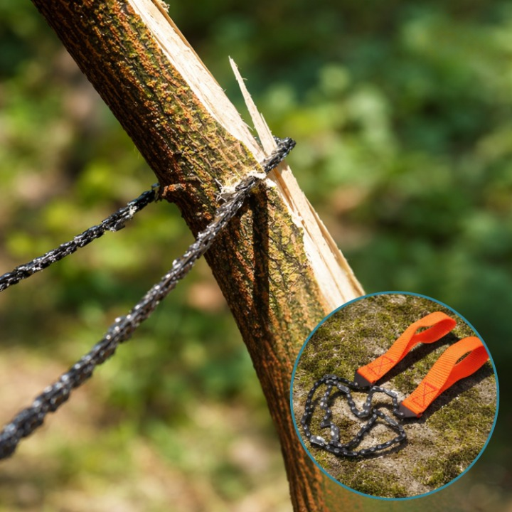 Survival-Kettensäge mit Feuerstarter – Kompakt & Klappbar Zorenza