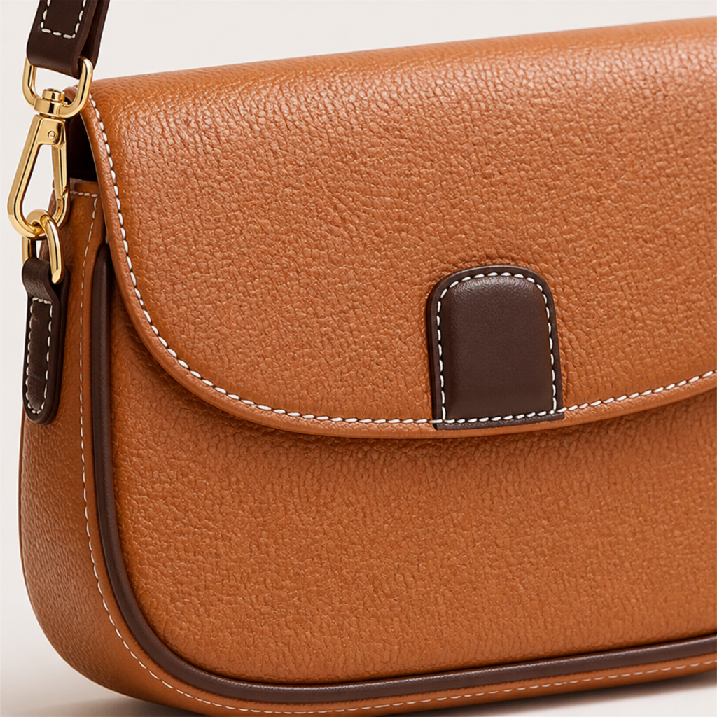 Crossbody-Tasche aus weichem Leder mit Magnetverschluss -    Zorenza