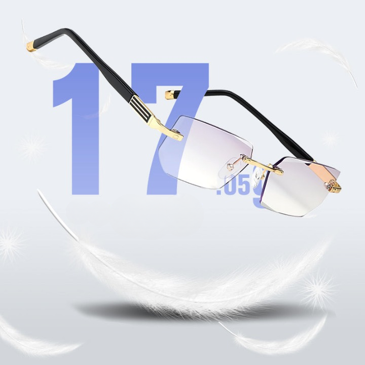 Randlose Gleitsichtbrille mit Blaulichtschutz — Stärke +1,00 bis +4,00 -    Zorenza