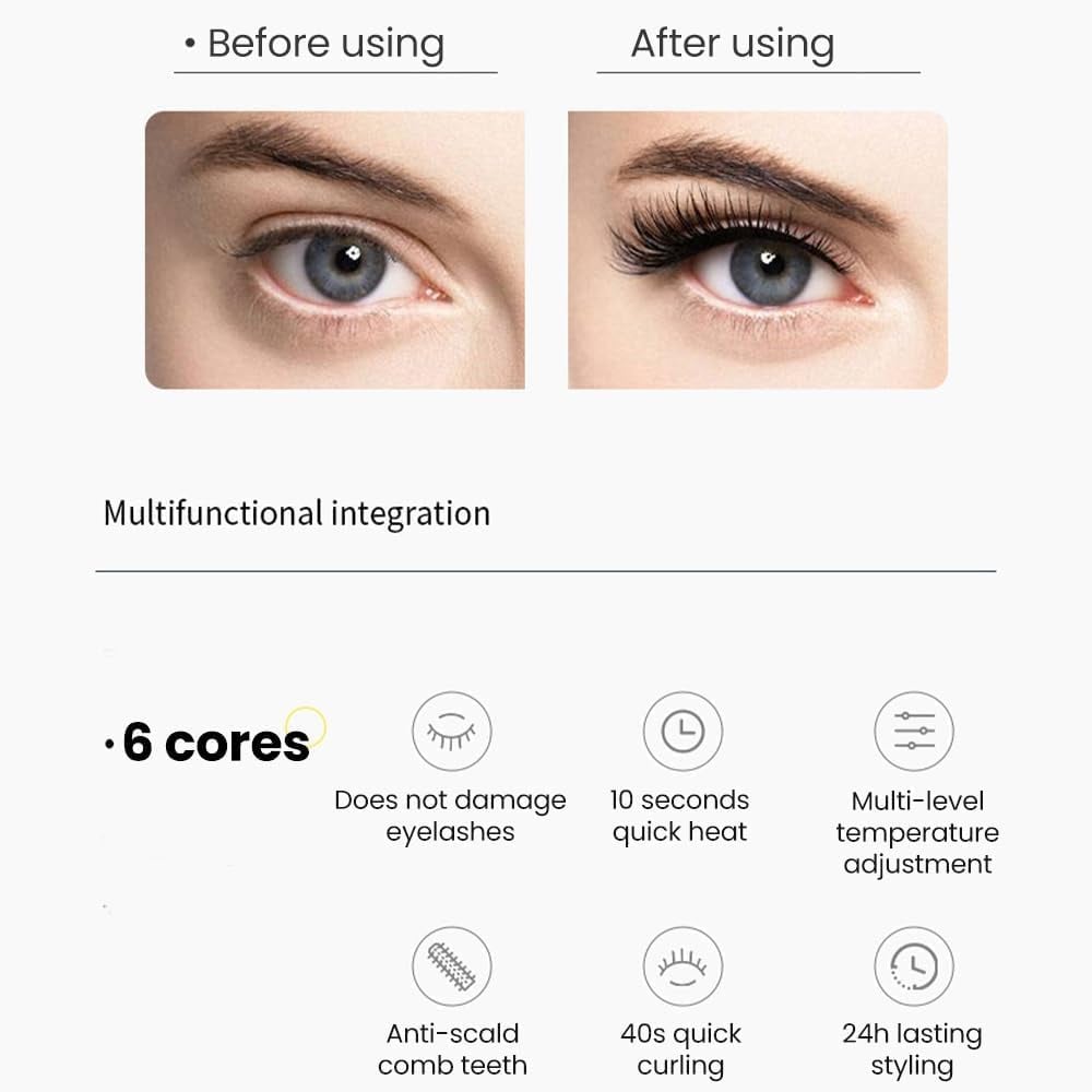Elektrische Wimpernzange mit 3 Temperaturstufen -    Zorenza