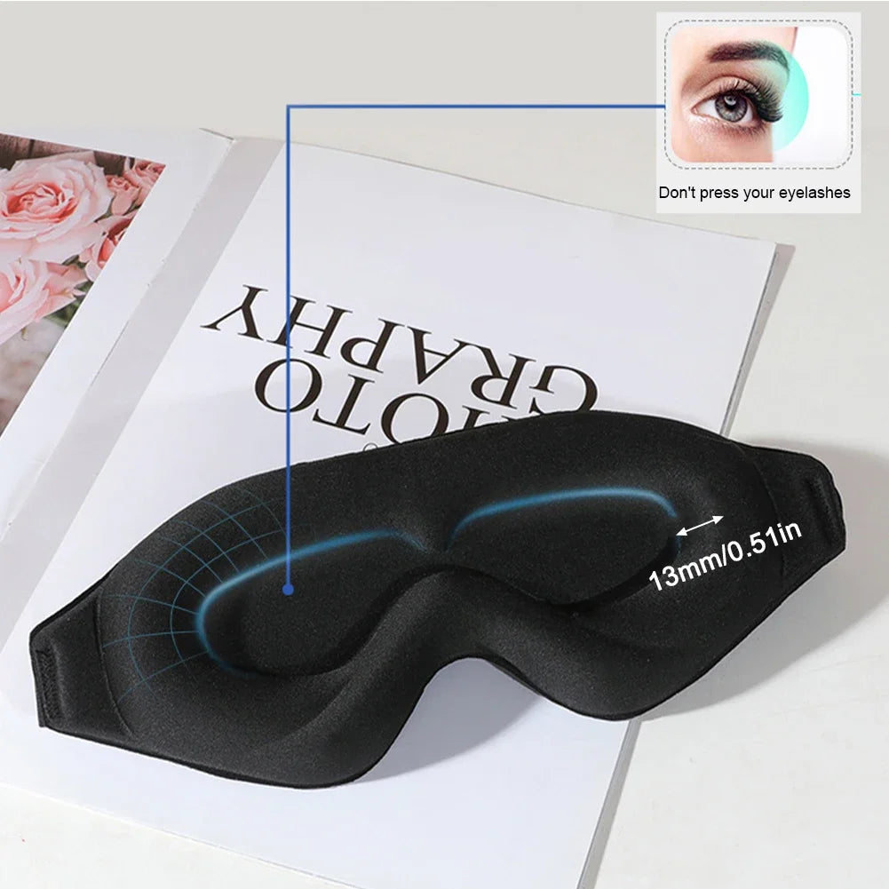 3D Schlafmaske mit Augen-Konturierung – Lichtundurchlässig -    Zorenza