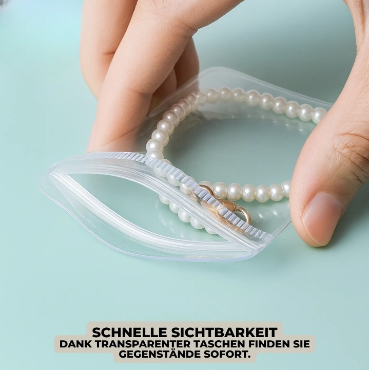Schmuck-Organizer-Buch mit 30 transparenten Taschen Zorenza