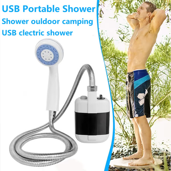 Campingdusche USB – Tragbare Outdoor-Dusche mit Akku -    Zorenza