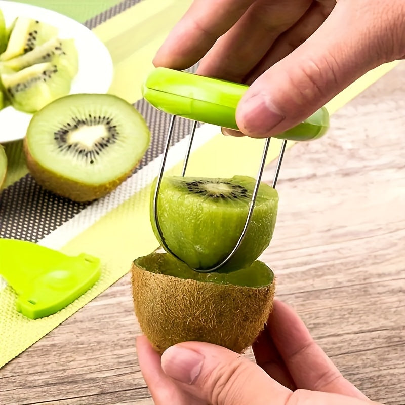 Kiwi-Schneider mit Edelstahl-Klingen – Perfekte Scheiben -    Zorenza