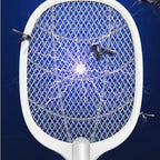 Elektrische Fliegenklatsche 2-in-1 mit LED-Falle -    Zorenza