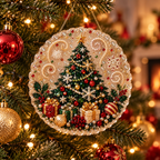 Diamond-Art Weihnachtsornament-Bastelset mit Strass und Perlen -    Zorenza