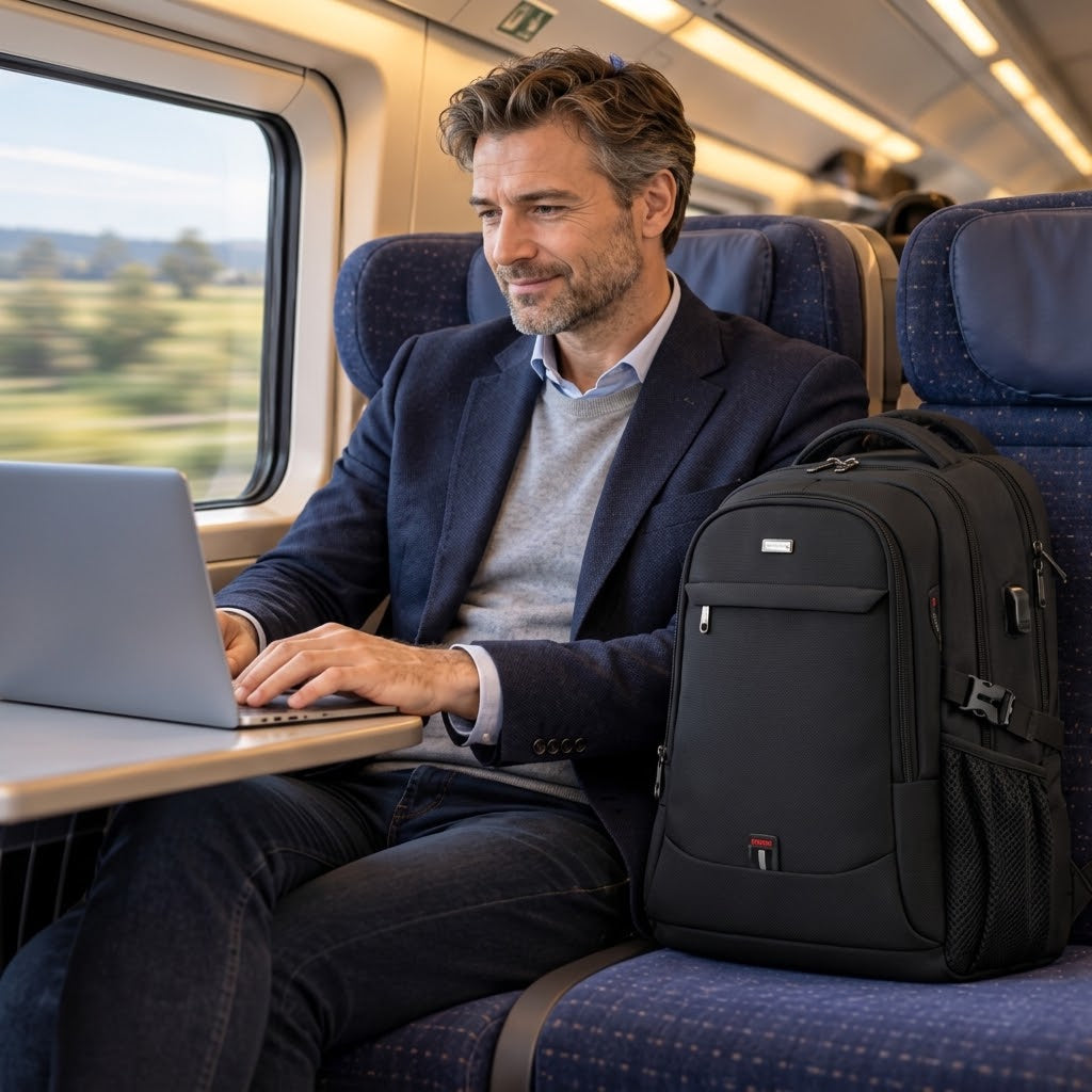 Laptoprucksack Wasserdicht mit USB-Anschluss -    Zorenza