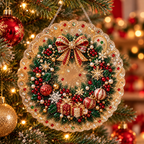 Diamond-Art Weihnachtsornament-Bastelset mit Strass und Perlen -    Zorenza