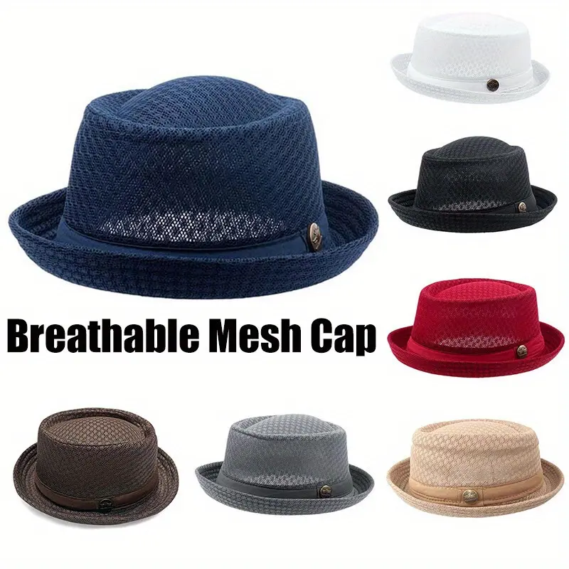 Sommer Fedora Hut Mesh – Leicht und atmungsaktiv für Damen und Herren -    Zorenza
