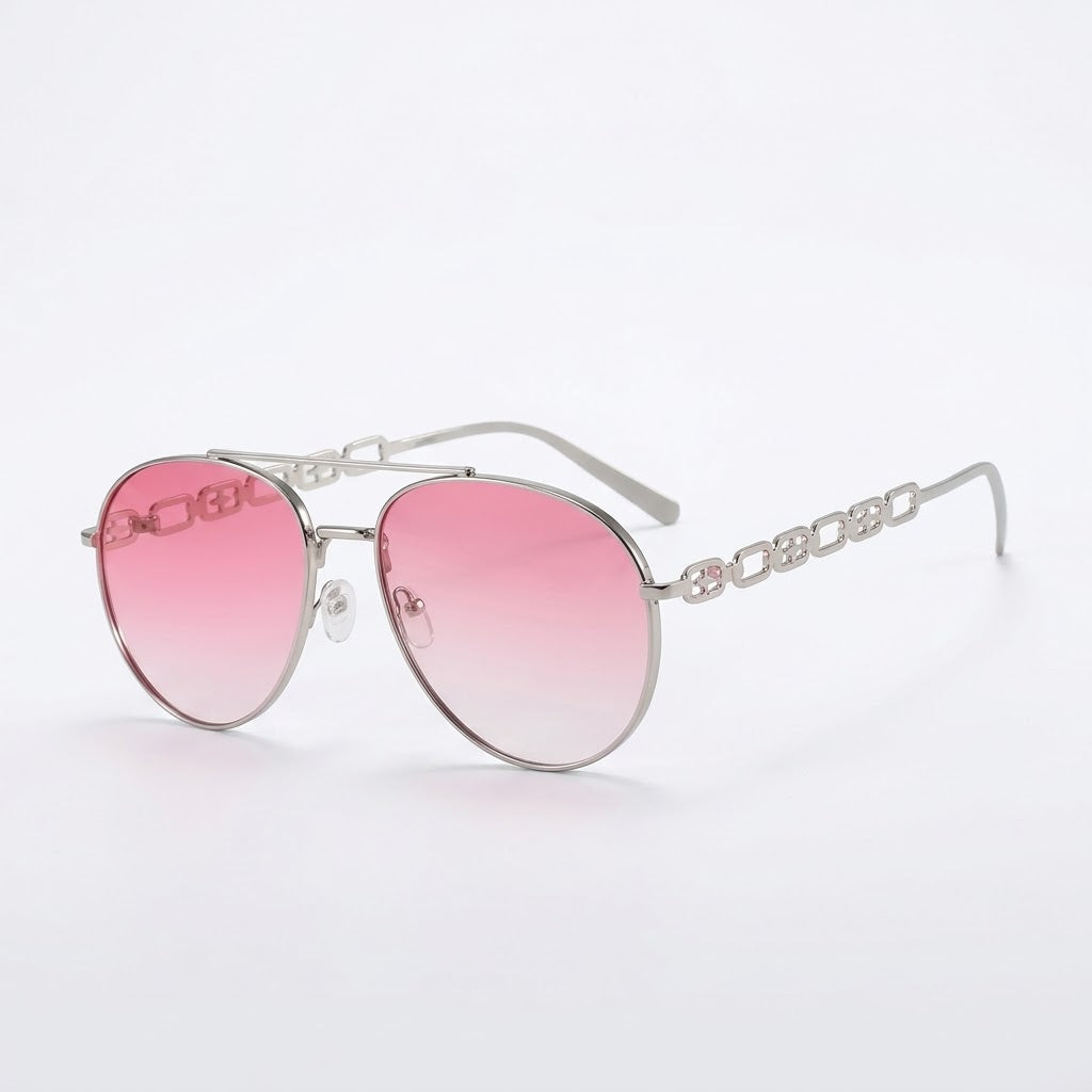 Sonnenbrille mit Kettendetail – Polarisiert mit UV400-Schutz -    Zorenza