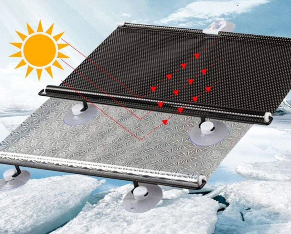 Auto-Sonnenschutz ausziehbar mit Saugnapf-Befestigung -    Zorenza
