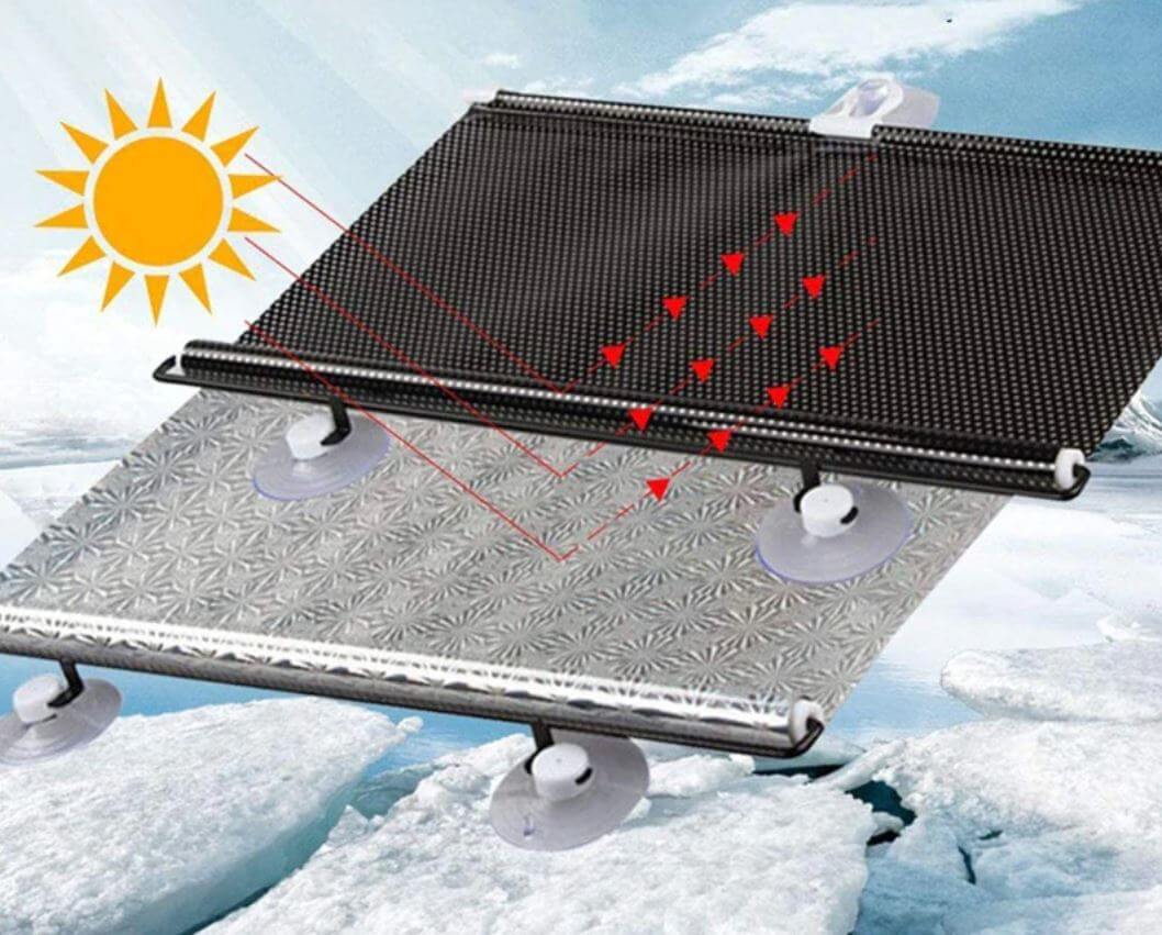Auto Sonnenschutz ausziehbar mit Saugnapf -    Zorenza