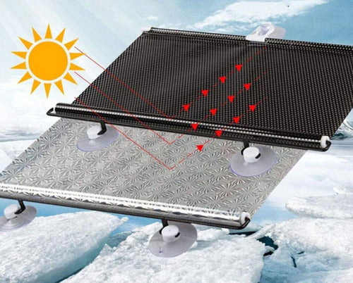 Auto Sonnenschutz ausziehbar mit Saugnapf -    Zorenza