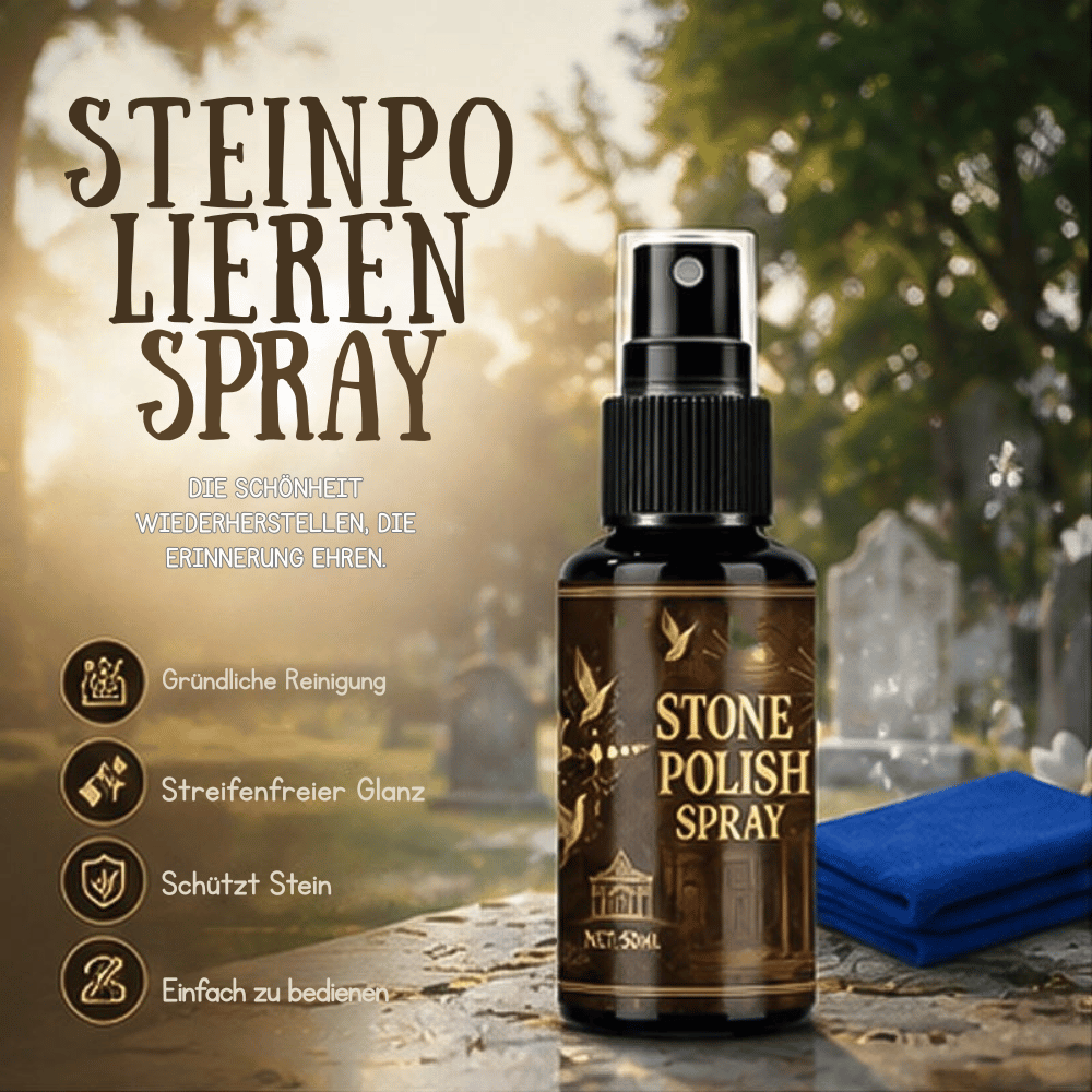 Grabstein Glanzpflege Spray mit Schutzfilm – 100 ml -    Zorenza