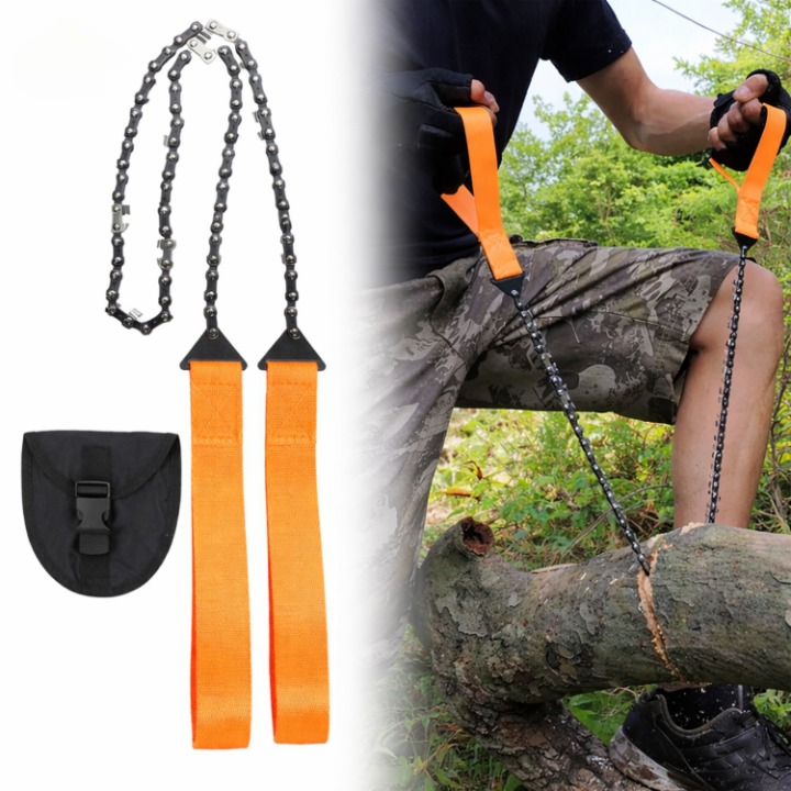 Survival-Kettensäge mit Feuerstarter – Kompakt & Klappbar Zorenza
