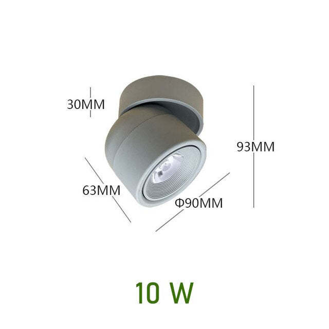 LED Spotlight Aluminium – Dimmbar mit 340° Rotation -    Zorenza