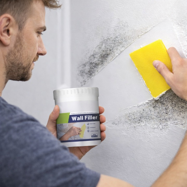 Wandreparatur-Paste mit Schimmelschutz – 500g für 3-4 m² -    Zorenza