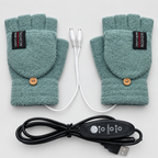 USB Heizhandschuhe Strick mit 3 Wärmestufen -    Zorenza