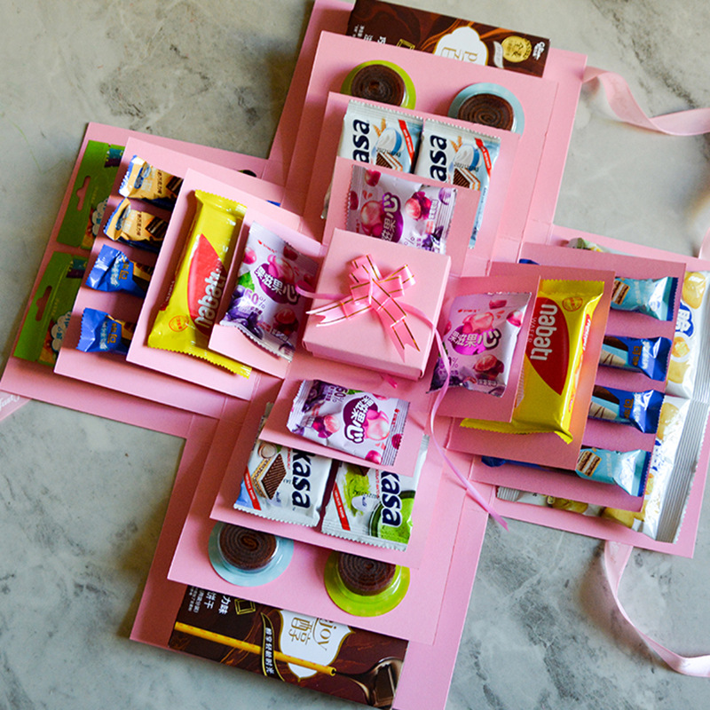 Explosive Geschenkbox 5-teilig – DIY Überraschungsbox zum Selbstbefüllen -    Zorenza