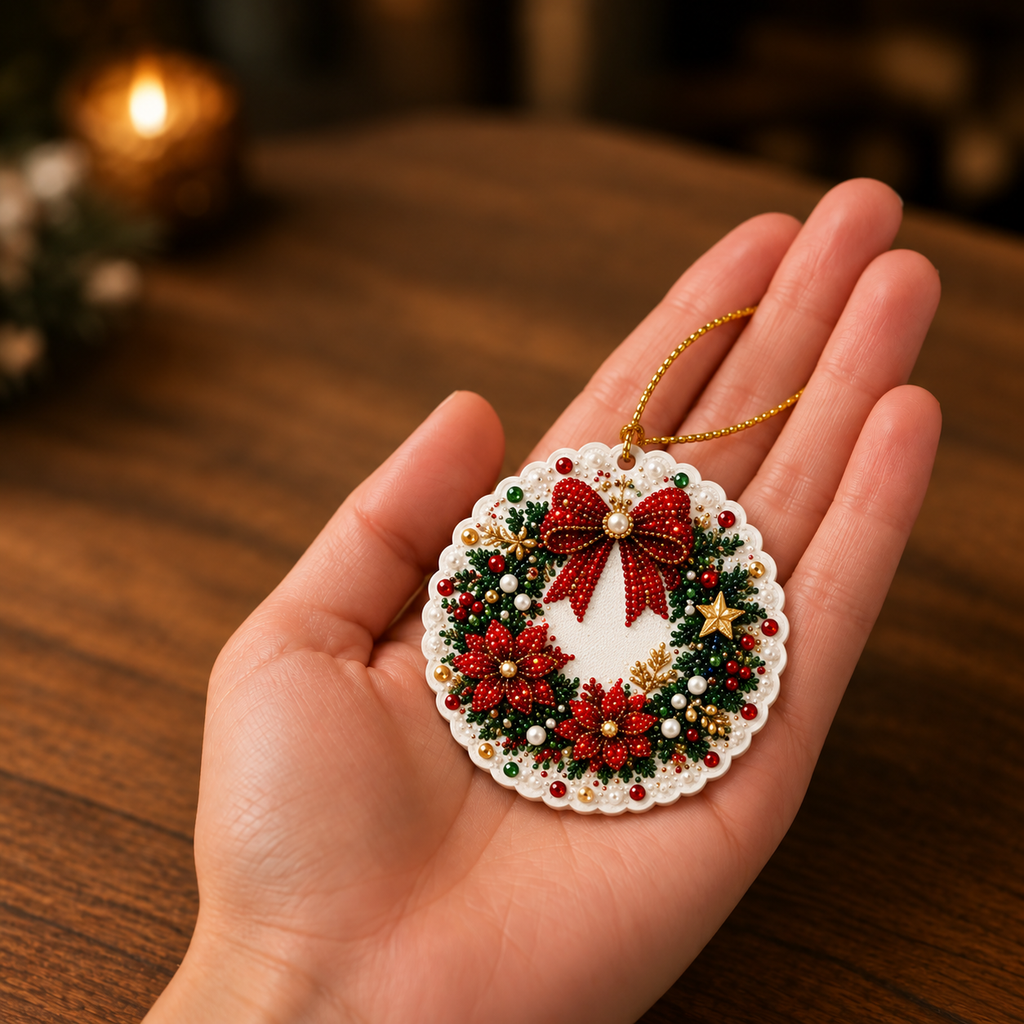 Diamond Painting Weihnachtsanhänger Set 6-teilig -    Zorenza