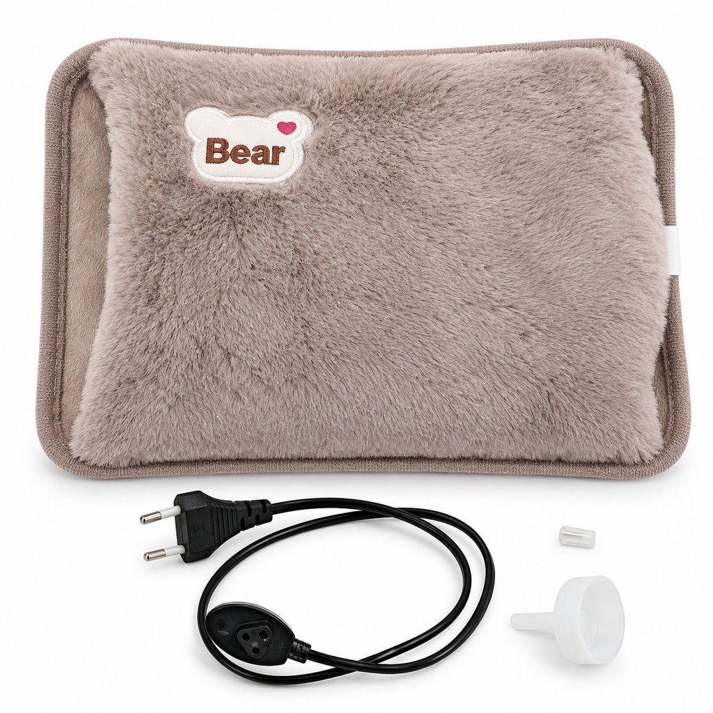 Elektrische Wärmflasche mit Plüschbezug -    Zorenza