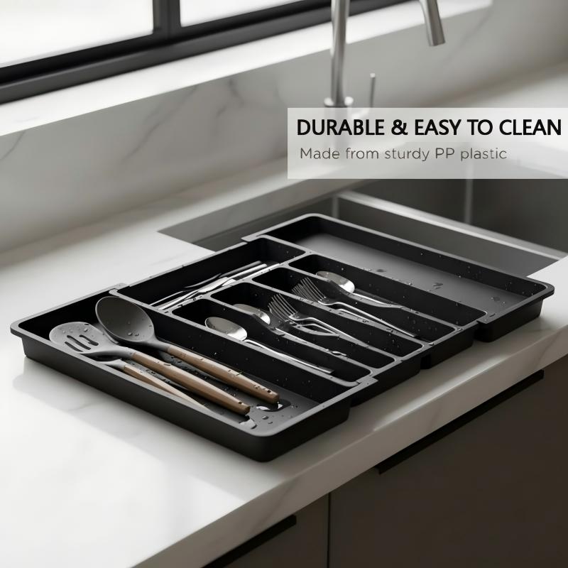 Ausziehbarer Besteck-Schubladenorganizer – Verstellbar 33–57 cm Zorenza