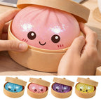 Anti-Stress-Ball Dumpling mit Glitzer — Ultraweich, Kawaii Design, 4 Farben -    Zorenza