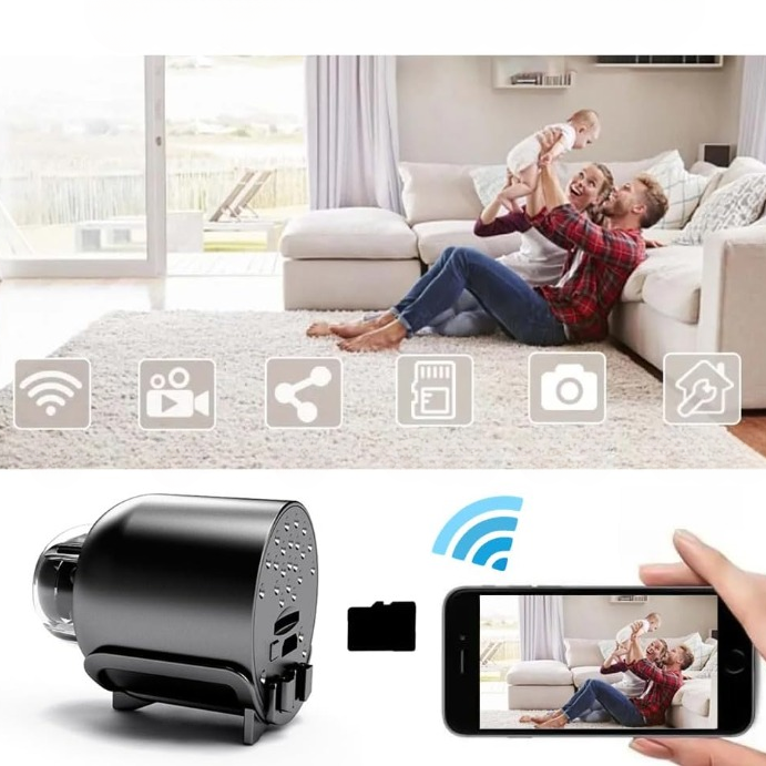 Mini Überwachungskamera 4K HD mit Weitwinkel und Speicheroptionen -    Zorenza