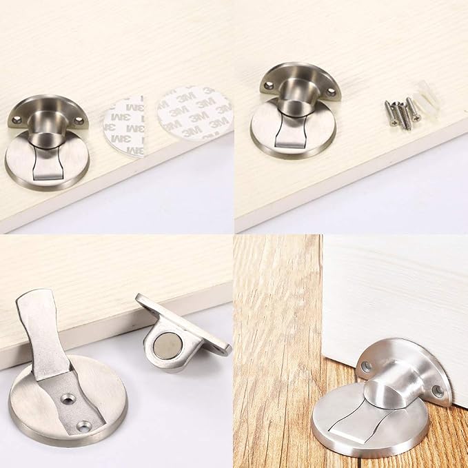 Magnetischer Türstopper unsichtbar aus Edelstahl -    Zorenza