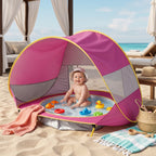 Baby-Strandzelt mit integriertem Planschbecken und UPF 50 -    Zorenza