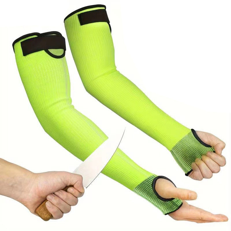 Schnittschutz Armschützer mit Daumenloch und Klettverschluss -    Zorenza