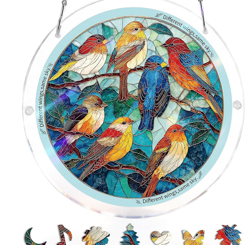 Sonnenfänger Acryl rund 18,8 cm – Farbspektrum-Design -    Zorenza