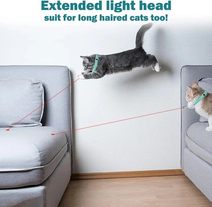 Automatisches Laser-Spielhalsband für Katzen – Aktiv Auch Ohne Aufsicht Zorenza